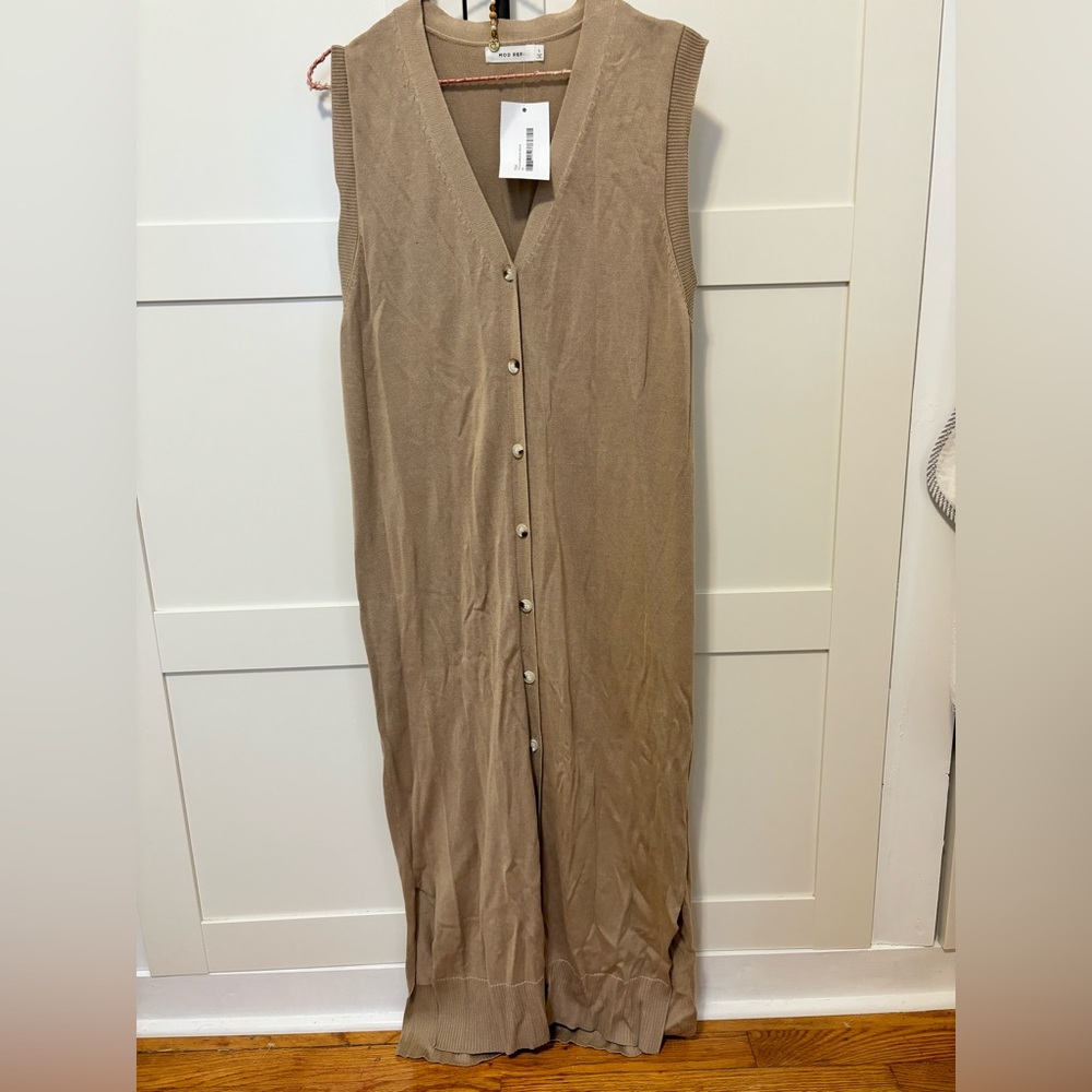 Long Cardigan Vest